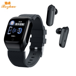Bracelet intelligent  2-en-1 avec oreillette Bluetooth, podomètre et mesuration de fréquence cardiaque