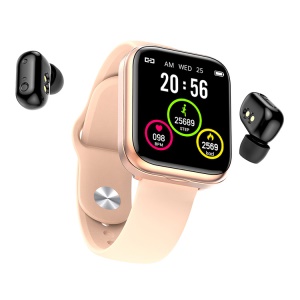 Montre intelligente TWS Bluetooth casque 2 en 1 étanche