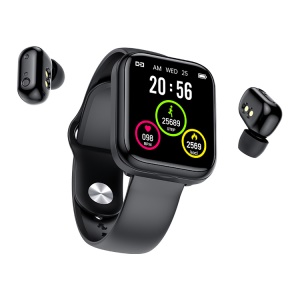Montre intelligente TWS Bluetooth casque 2 en 1 étanche