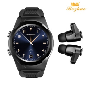 Montre intelligente TWS casque 2 en 1 avec écran rond