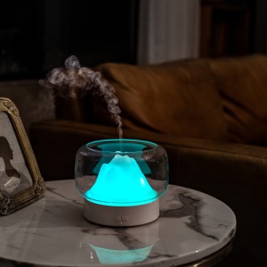 Humidificateur et diffuseur d'huile essentielle avec lumière colorée