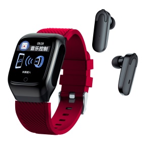 Bracelet intelligent  2-en-1 avec oreillette Bluetooth, podomètre et mesuration de fréquence cardiaque