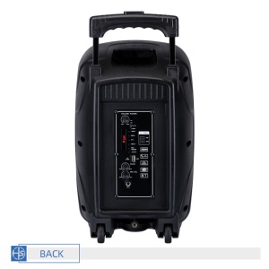 Haut-parleur Bluetooth subwoofer avec microphone sans fil 8 pouces
