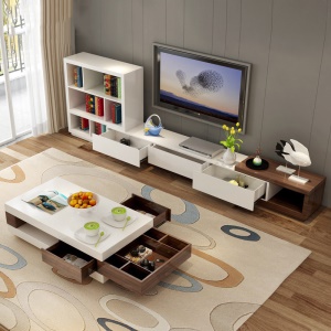Table basse et TV meuble extensible
