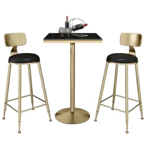 Chaises et Table de bar en marbre