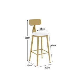 Chaises et Table de bar en marbre