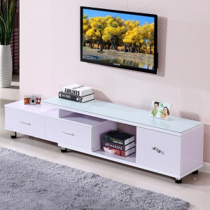 Meuble TV en verre trempé