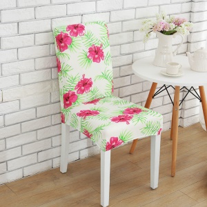 Chaise de salle à manger avec housse et sangle élastique