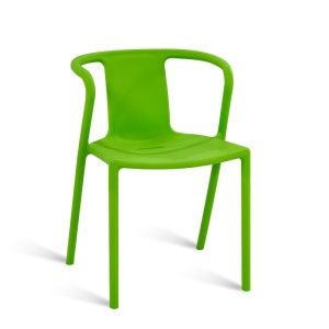 Chaise en plastique avec accoudoirs