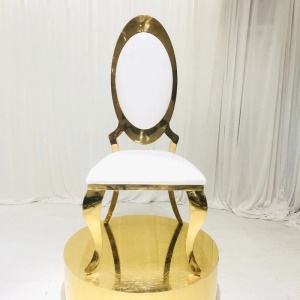 Chaise de salle en acier inoxydable velours et cuir artificiel
