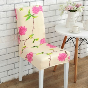 Chaise de salle à manger avec housse et sangle élastique