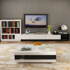 Table basse et TV meuble extensible