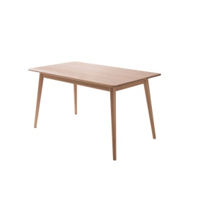 Table de salle à manger et chaises en bois de chêne