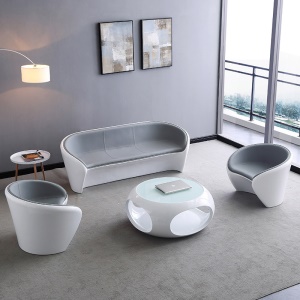 Ensemble de table en verre trempéet et chaise éponge