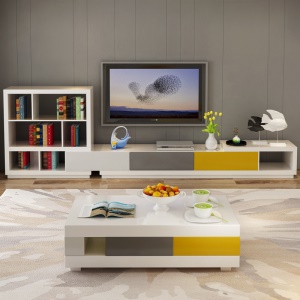 Table basse et TV meuble extensible