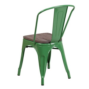 Chaise en fer et bois massif