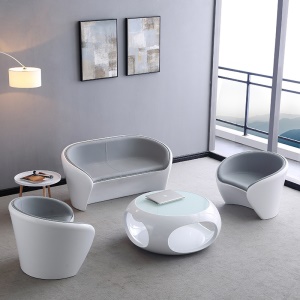 Ensemble de table en verre trempéet et chaise éponge