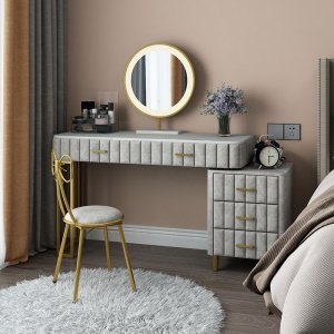 Set de table de maquillage avec flanelle et  miroir LED