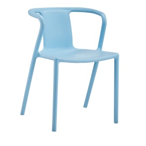Chaise en plastique avec accoudoirs