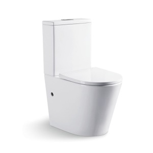 Toilettes  à fond plat  silencieuse et économe en eau