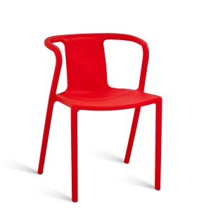 Chaise en plastique avec accoudoirs
