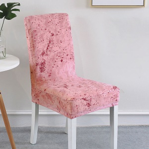 Chaise de salle à manger avec housse et sangle élastique