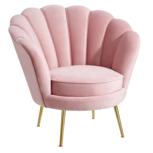 Canapé-fauteuil en tissu doux et bois massif