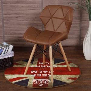 Chaise de salle à manger en bois massif PU cuir artificiel