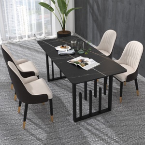 Chaise et Table de salle à manger en marbre