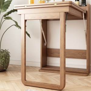 Ensemble table et chaises de salle à manger pliable en bois massif