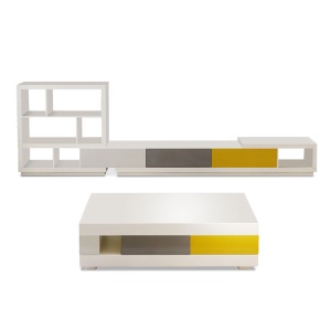 Table basse et TV meuble extensible
