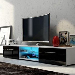 Meuble TV durable avec lumière LED