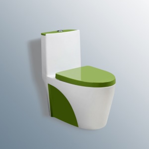 Toilettes silencieuses en céramique, rangée murales et au sol