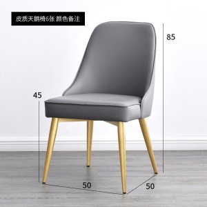 Table à manger tournante et  ronde en marbre  avec  chaises