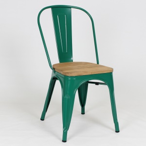 Chaise en fer et bois massif