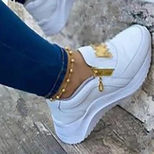 Baskets pour femmes à semelle épaisse avec fermeture éclair