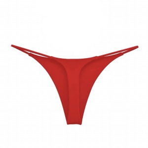 Femme T-string culotte taille basse invisible en coton
