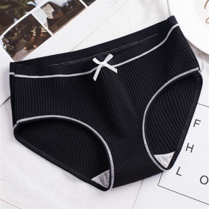 Culotte femme en  coton avec noeud