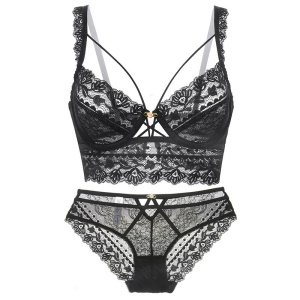 Ensemble de lingerie pour femmes en dentelle 2 pièces
