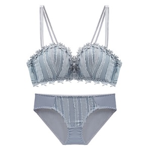 Soutien-gorge femme nylon dentelle push up antidérapant