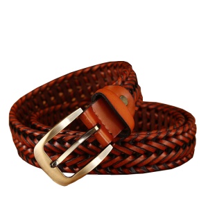 Ceinture tissé à la main pour femmes boucle en alliage