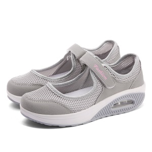 Chaussures casual pour femmes en mailles cuir artificiel