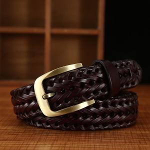 Ceinture tissé à la main pour femmes boucle en alliage