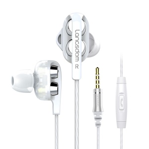 Casque filaire dans l'oreille Quad Core Double Action