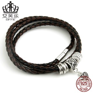 Bracelet en cuir tressé