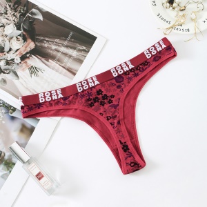 T-string femme sexy culotte en cotton taille basse