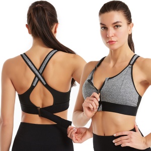 Sous-vêtement Femme de sport en nylon respirant avec fermeture