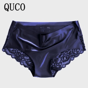 Culotte femme en soie glacée respirant taille moyenne antibactérienne