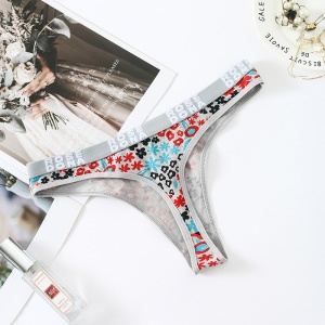 T-string femme sexy culotte en cotton taille basse