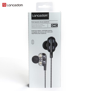 Casque filaire dans l'oreille Quad Core Double Action